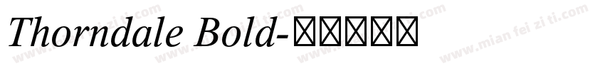 Thorndale Bold字体转换
